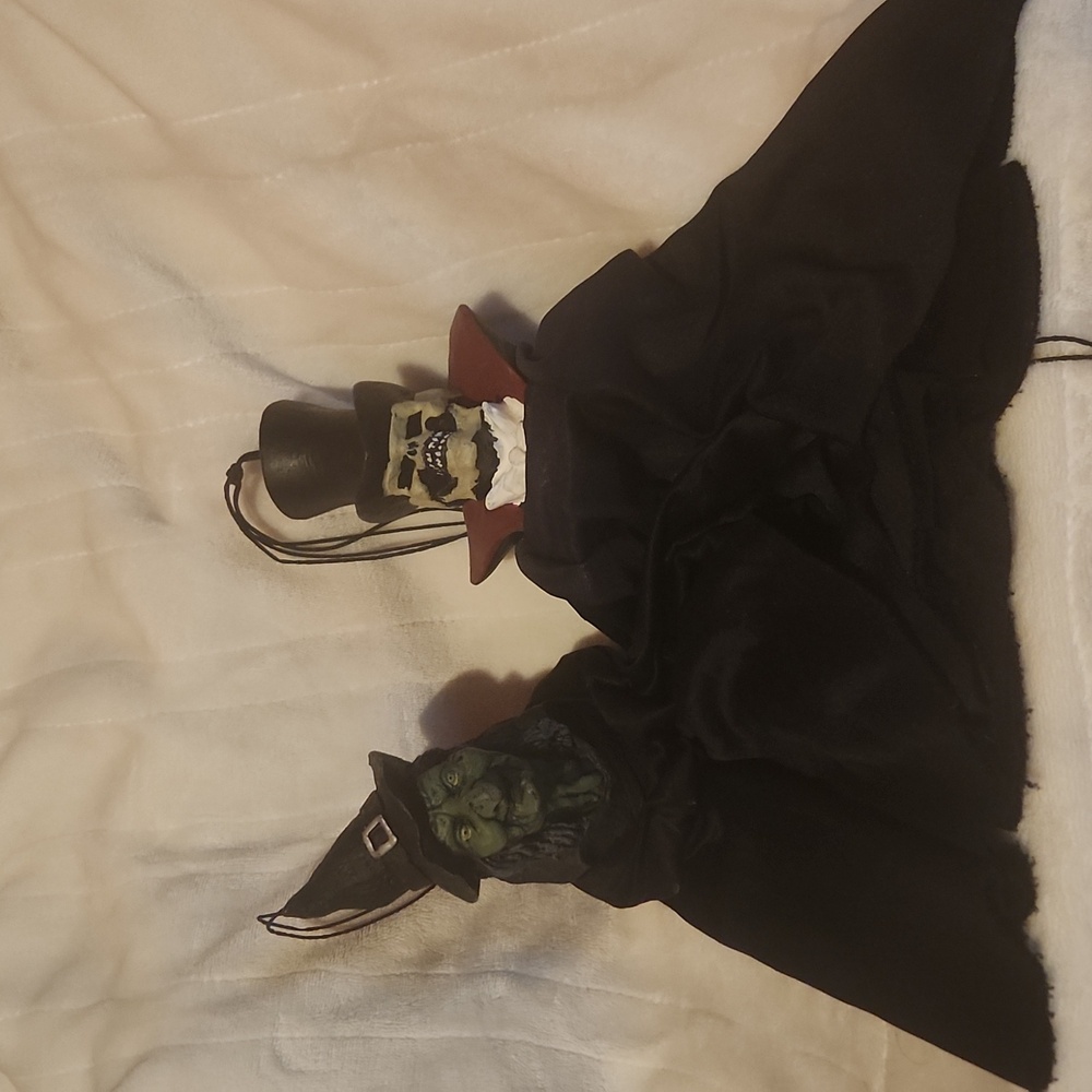 Vintage, Halloween, Witch and Grim Reaper, Hanging Decorations
